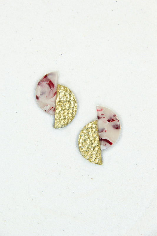 Crimson Eclipse Studs